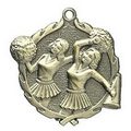 Medal, Cheerleader - 1 3/4" Wreath Edged